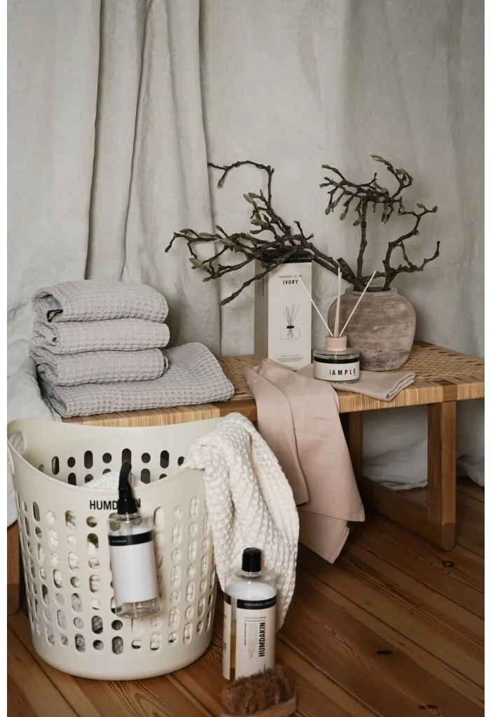 Humdakin wasmand Ø39 cm, Beige Humdakin