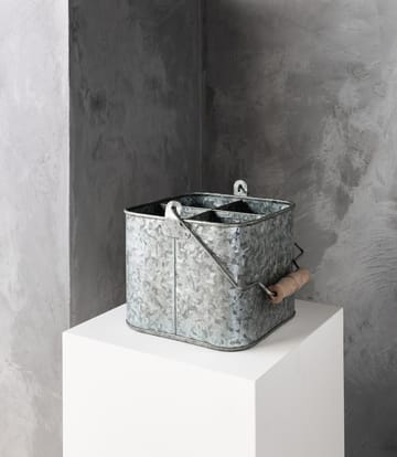 Humdakin zink bucket opbergdoos - 25x25 cm - Humdakin