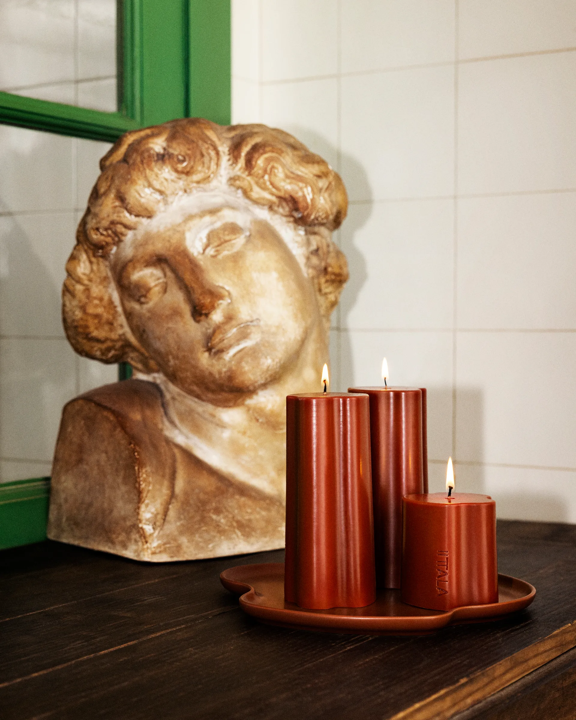 Aalto blokkaars, Eld, 16 cm Iittala