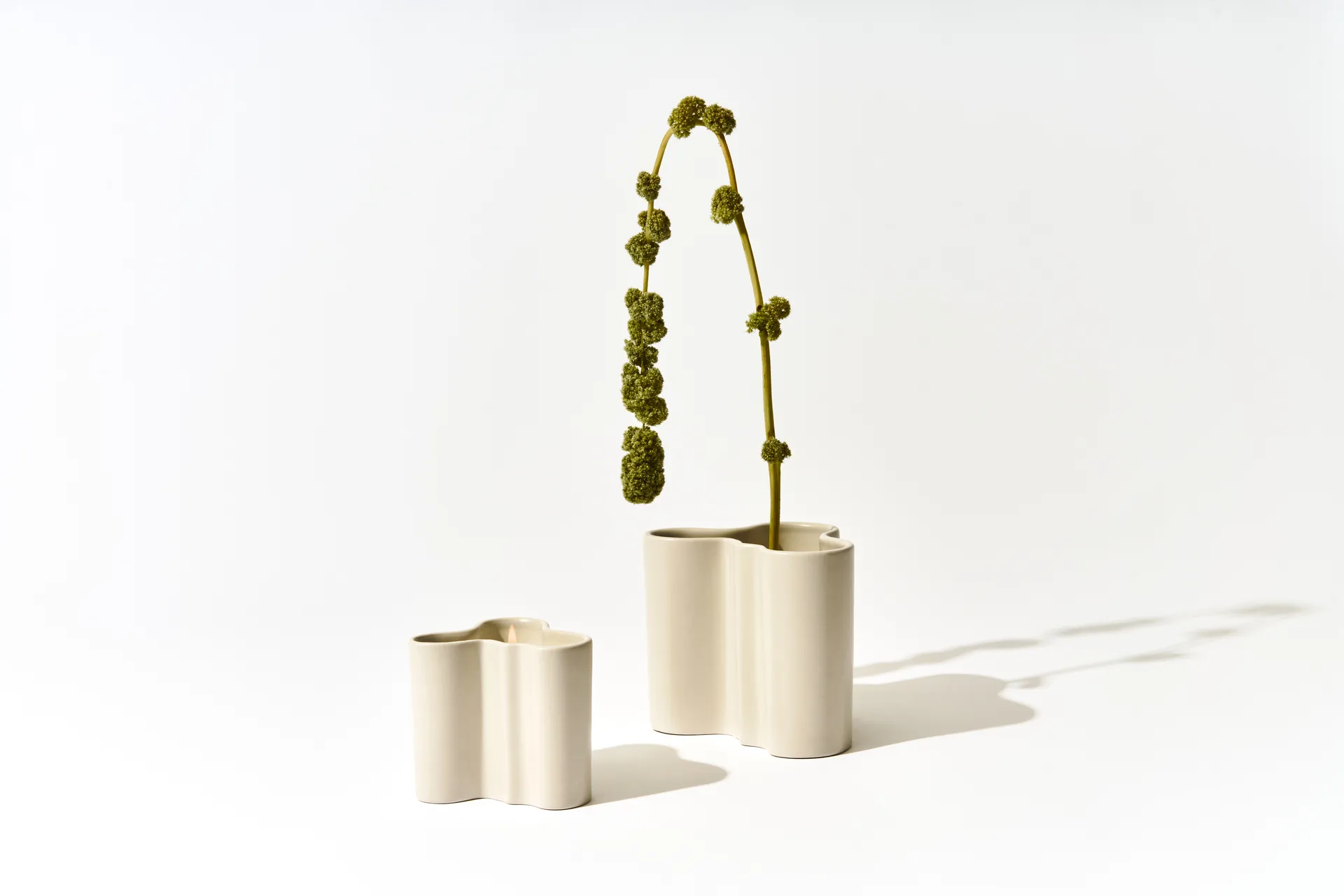 Aalto geurkaars 11 cm, Zand Iittala