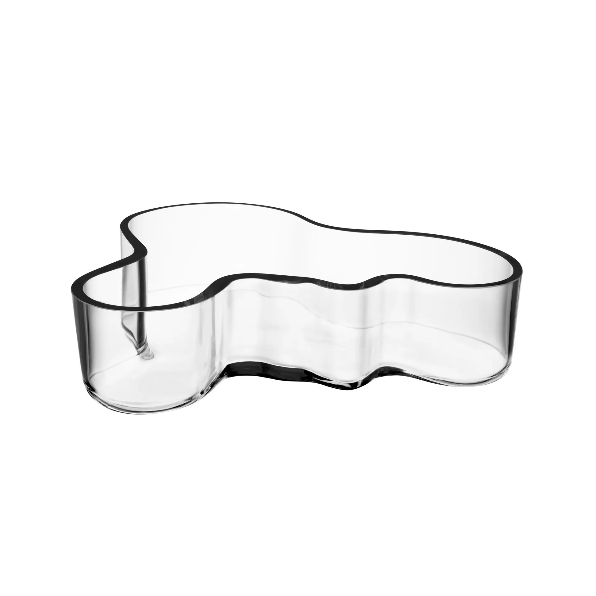 Alvar Aalto schaaltje 50x195 mm, Transparant Iittala