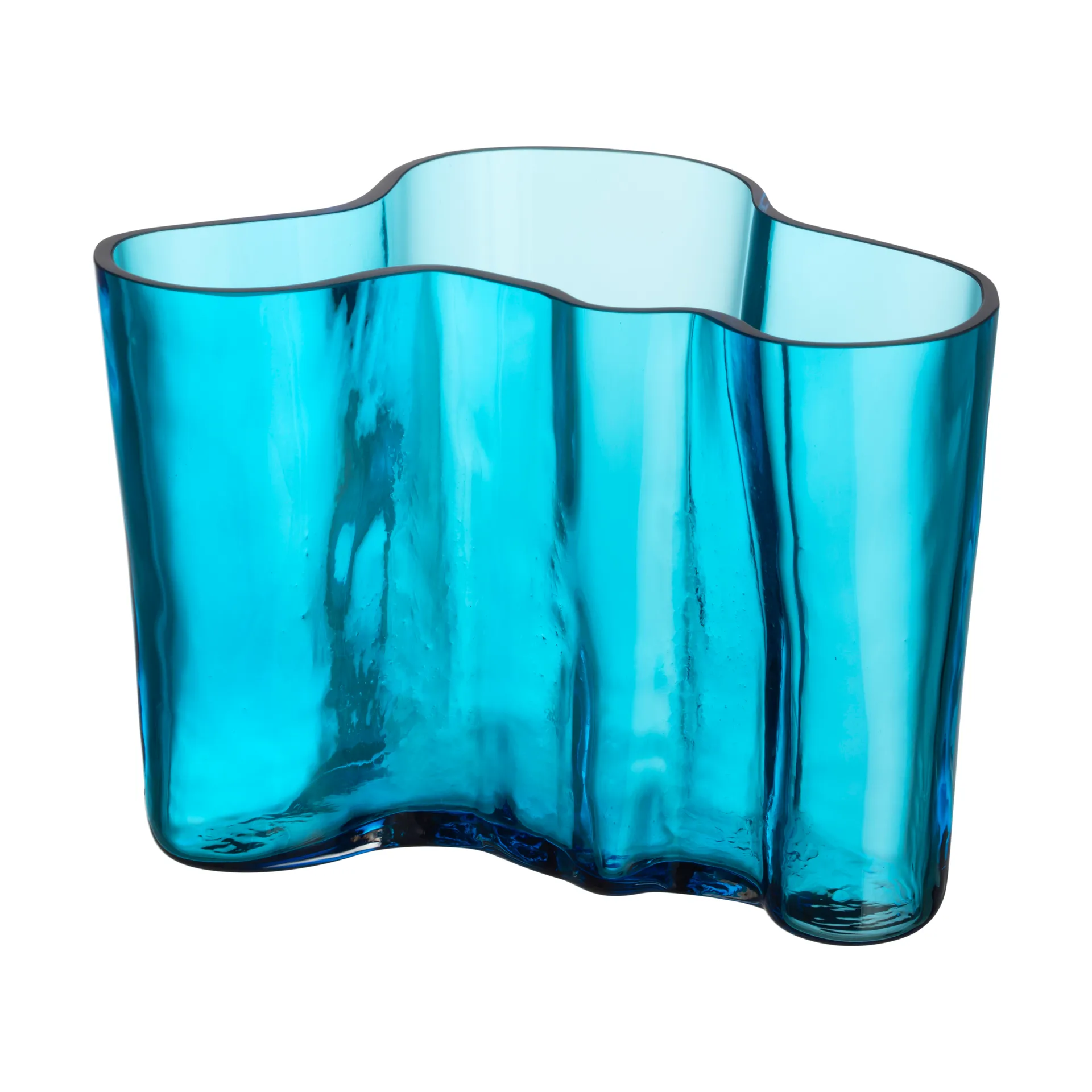 Alvar Aalto vaas 140 mm, Turkoois Iittala