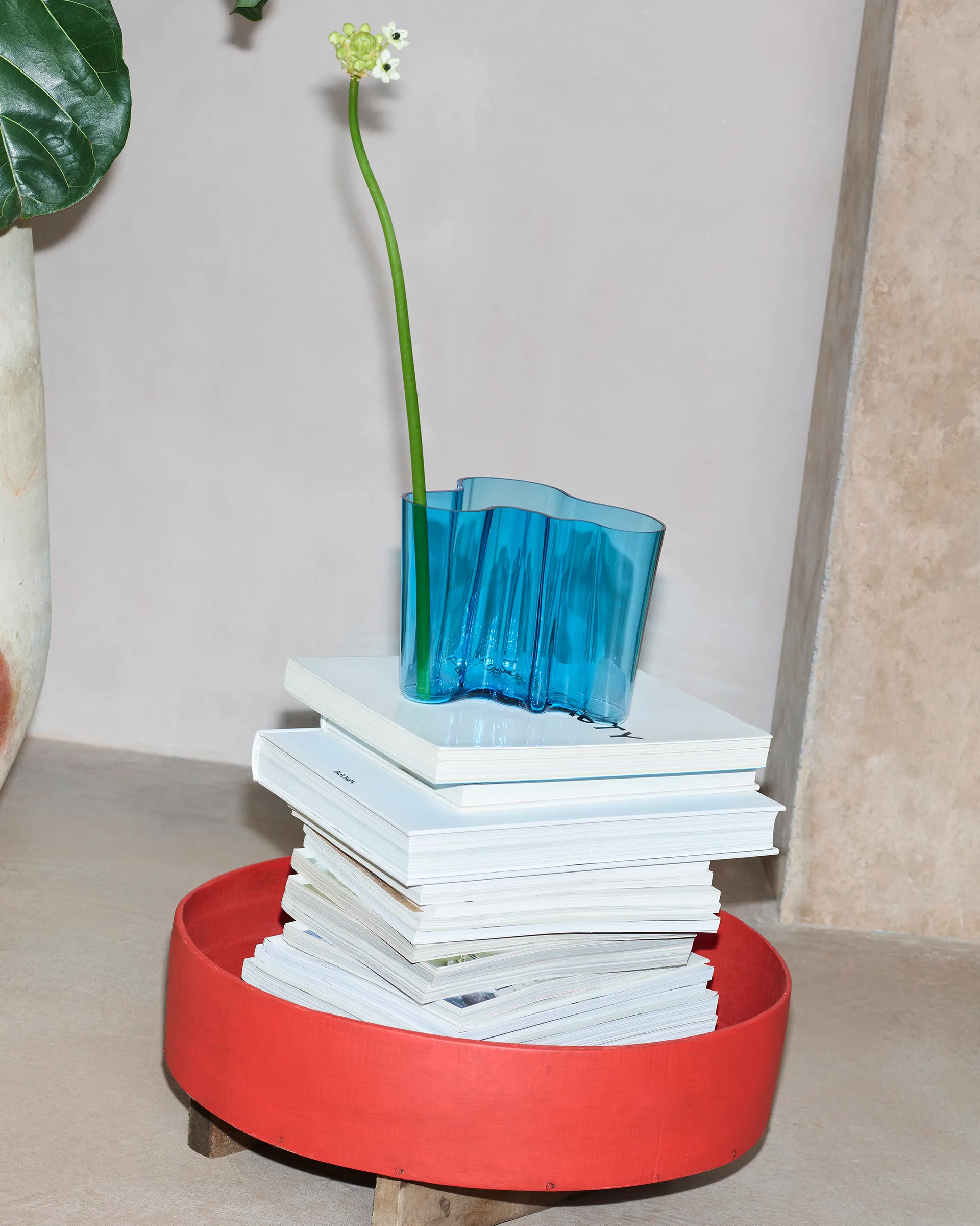 Alvar Aalto vaas 140 mm, Turkoois Iittala