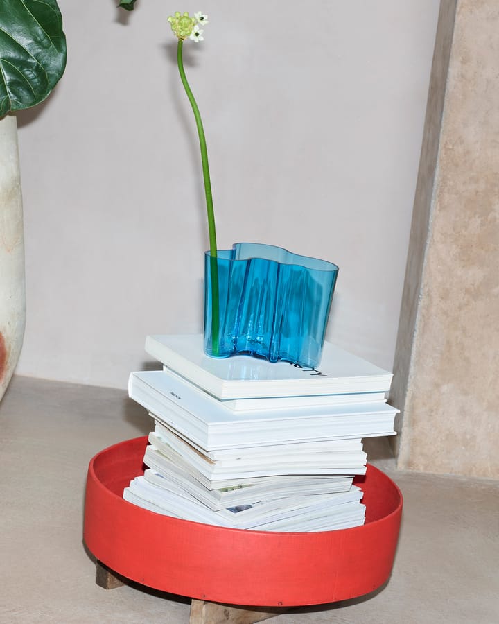 Alvar Aalto vaas 140 mm, Turkoois Iittala