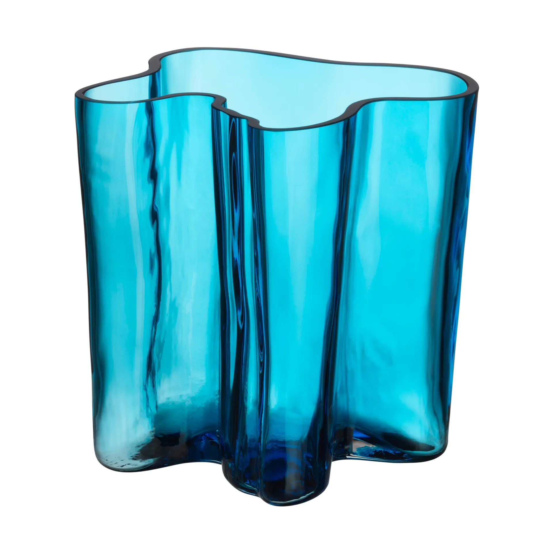 Alvar Aalto vaas 200 mm, Turkoois Iittala