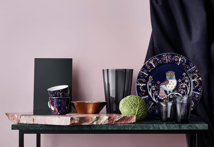 Alvar Aalto vaas donkergrijs, 220 mm. Iittala