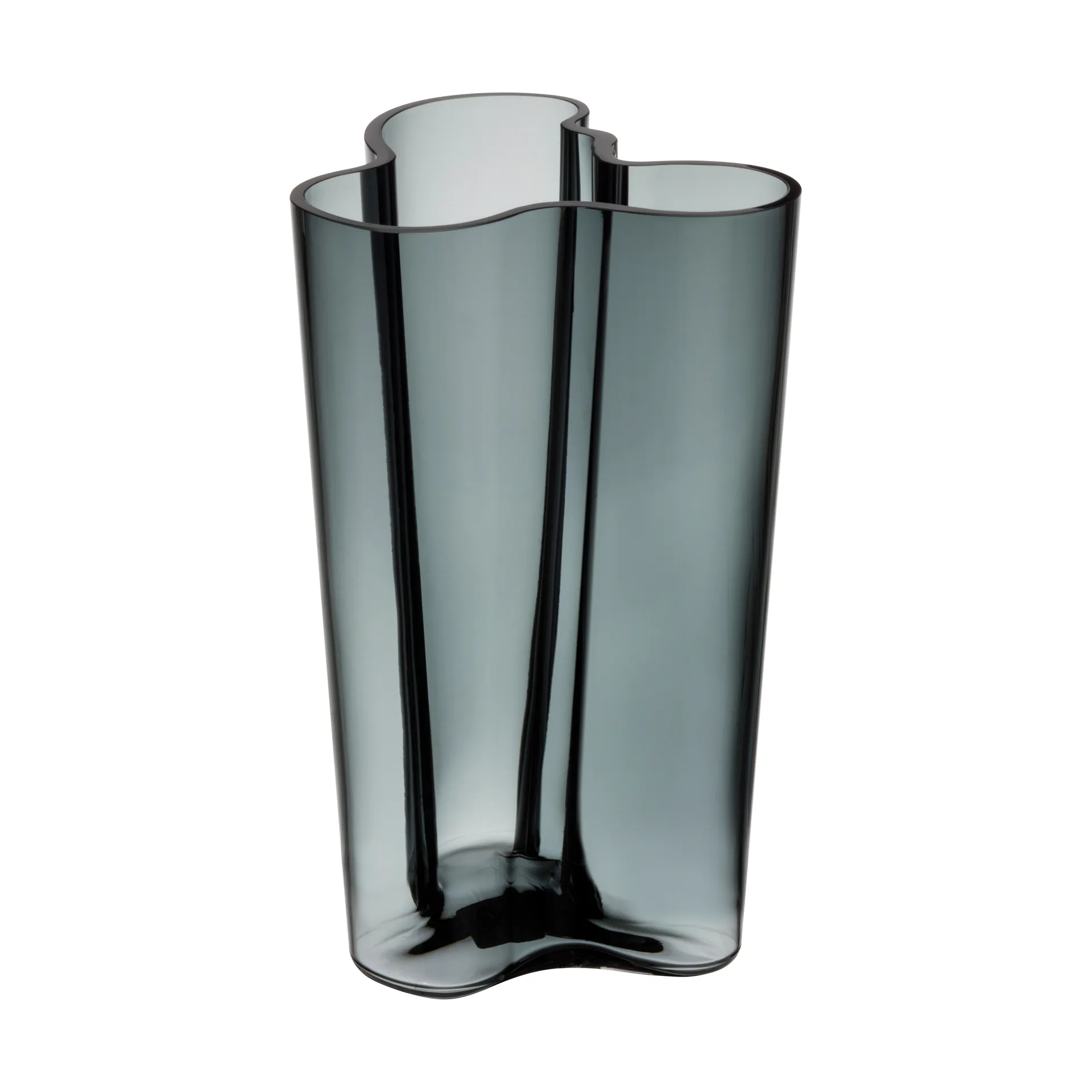 Alvar Aalto vaas donkergrijs, 251 mm. Iittala