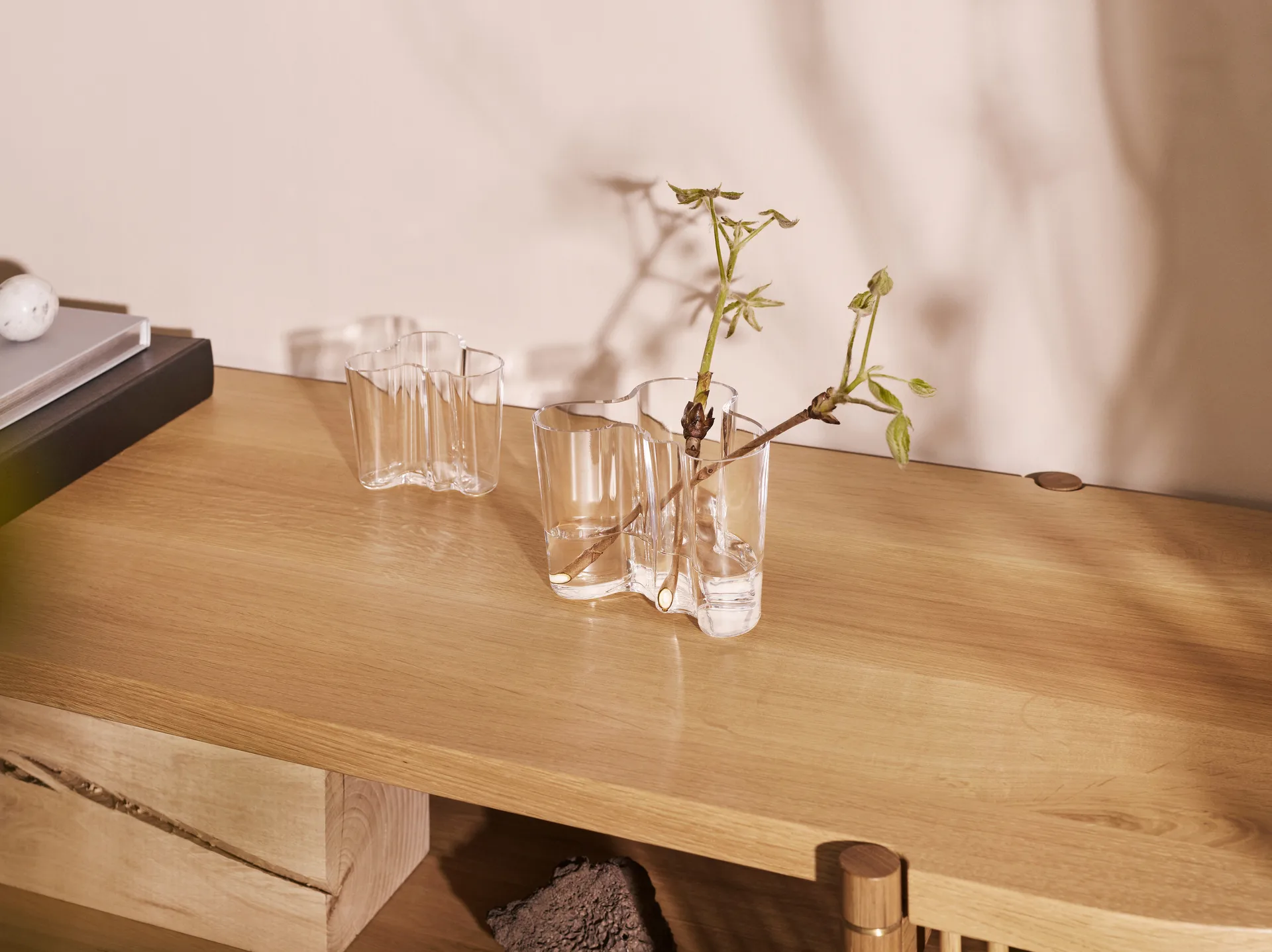 Alvar Aalto vaas helder, 120 mm. Iittala