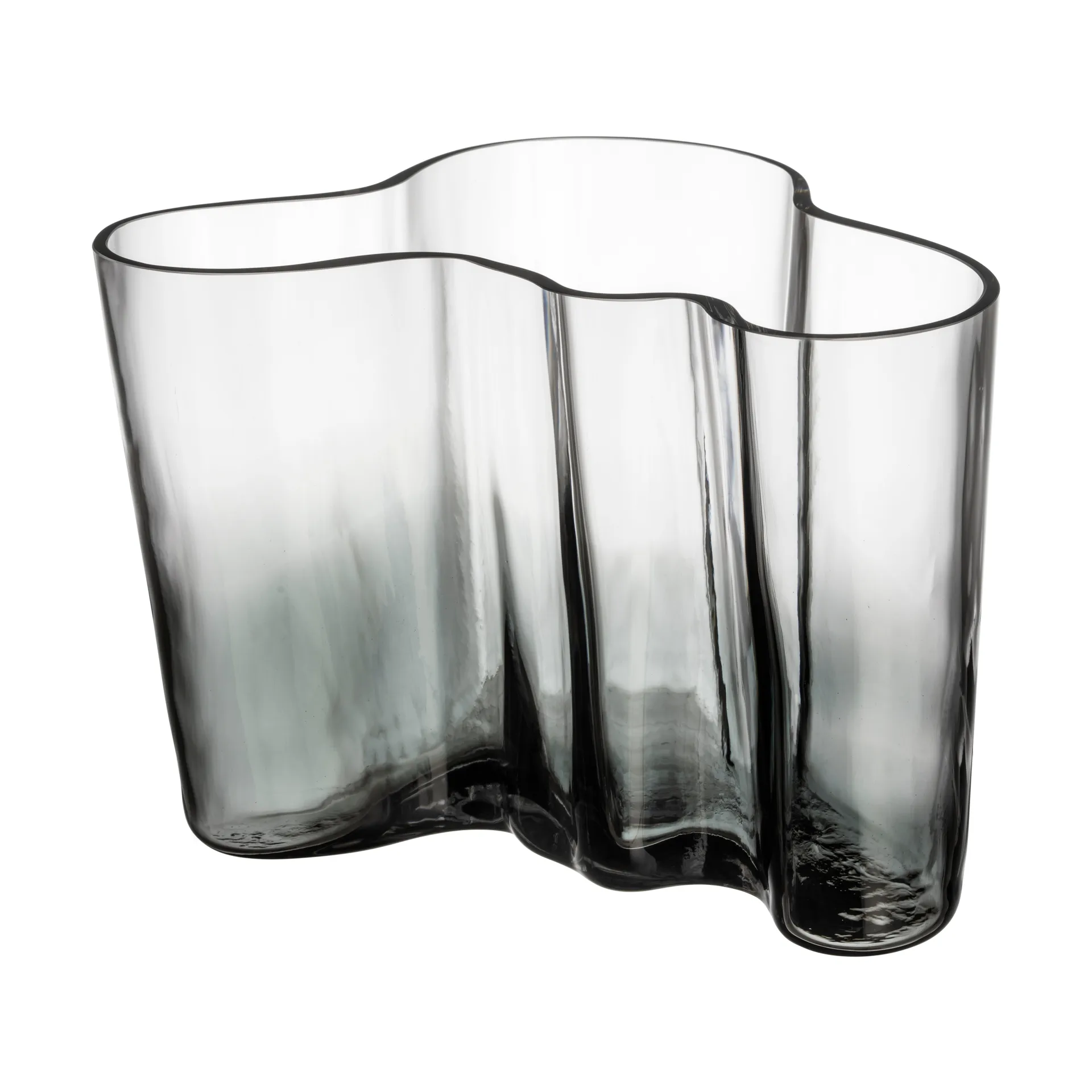 Alvar Aalto vaas Limited Edition 140 mm, Helder-donkergrijs Iittala