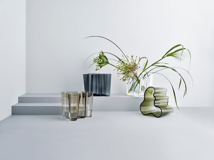 Alvar Aalto vaas mosgroen, 160 mm Iittala