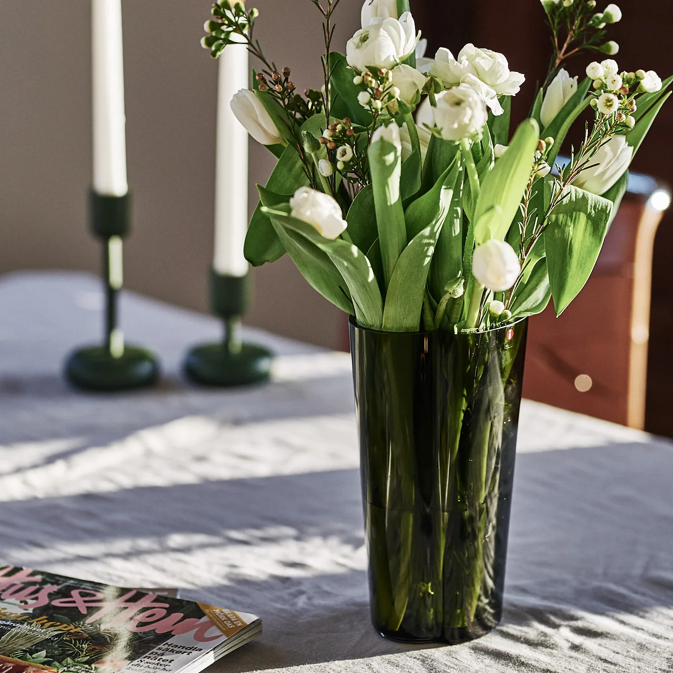 Alvar Aalto vaas mosgroen van Iittala - NordicNest.nl