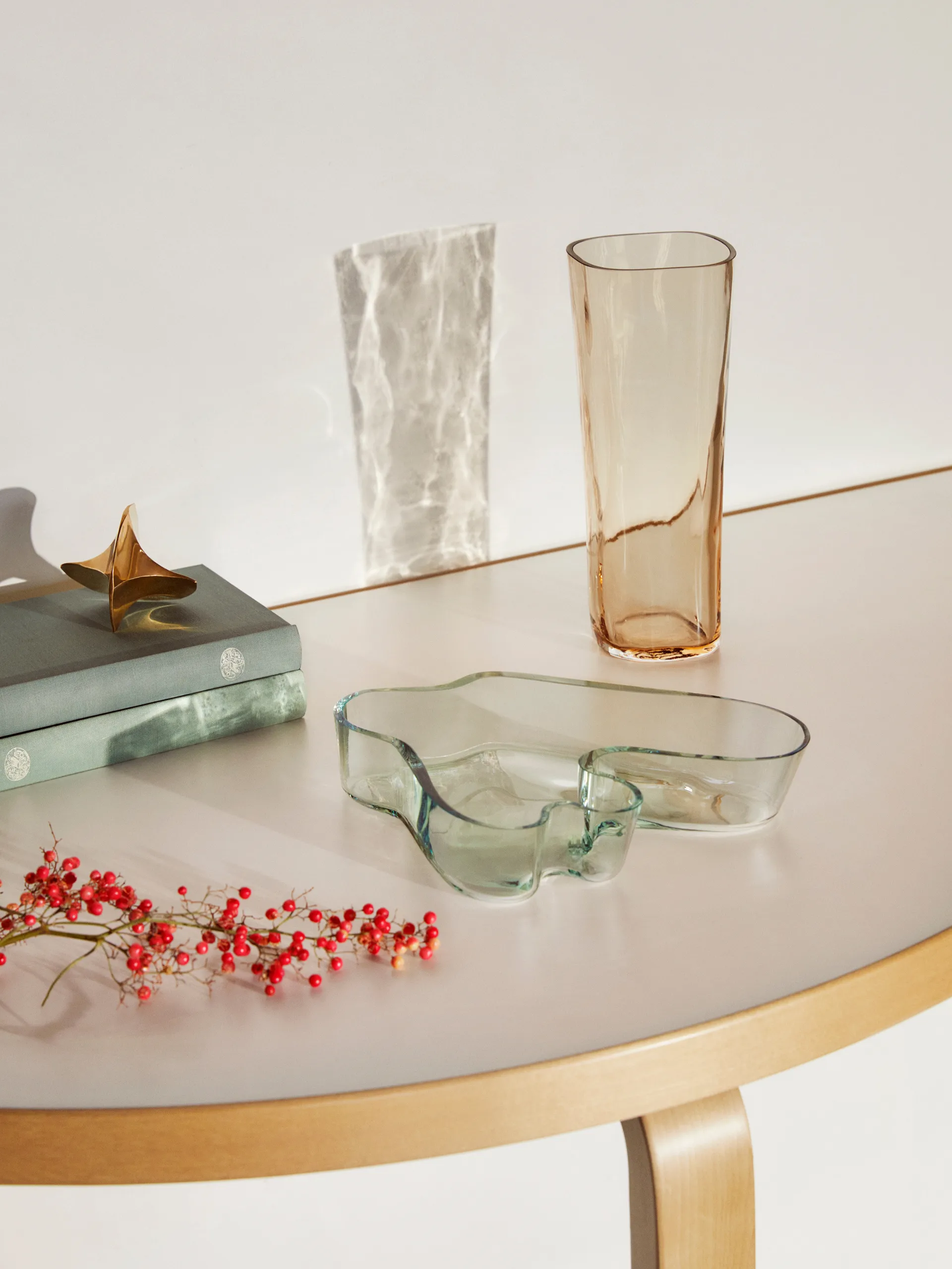 Alvar Aalto vaas Rio bruin, 180 mm Iittala