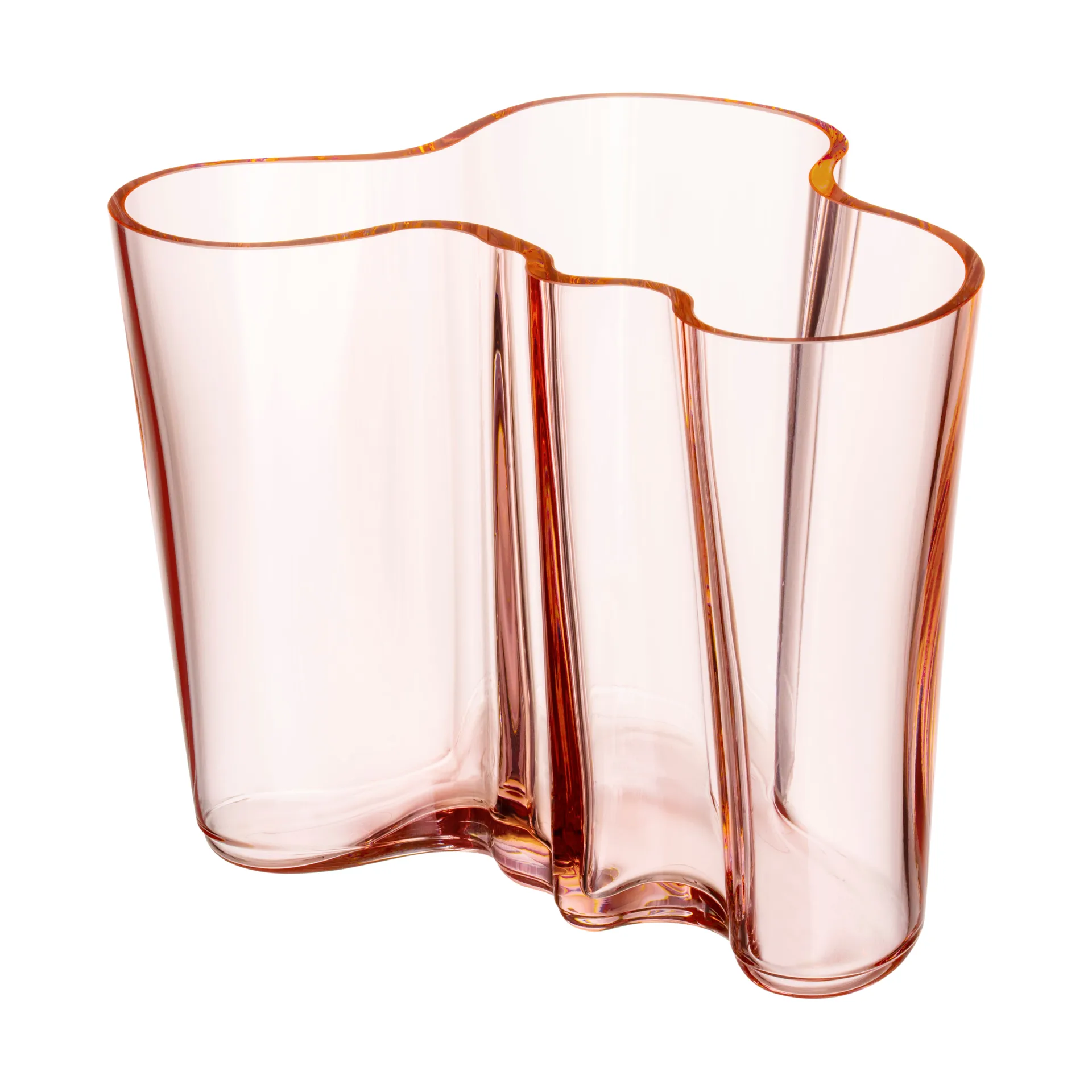 Alvar Aalto vaas zalmroze, 160 mm. Iittala