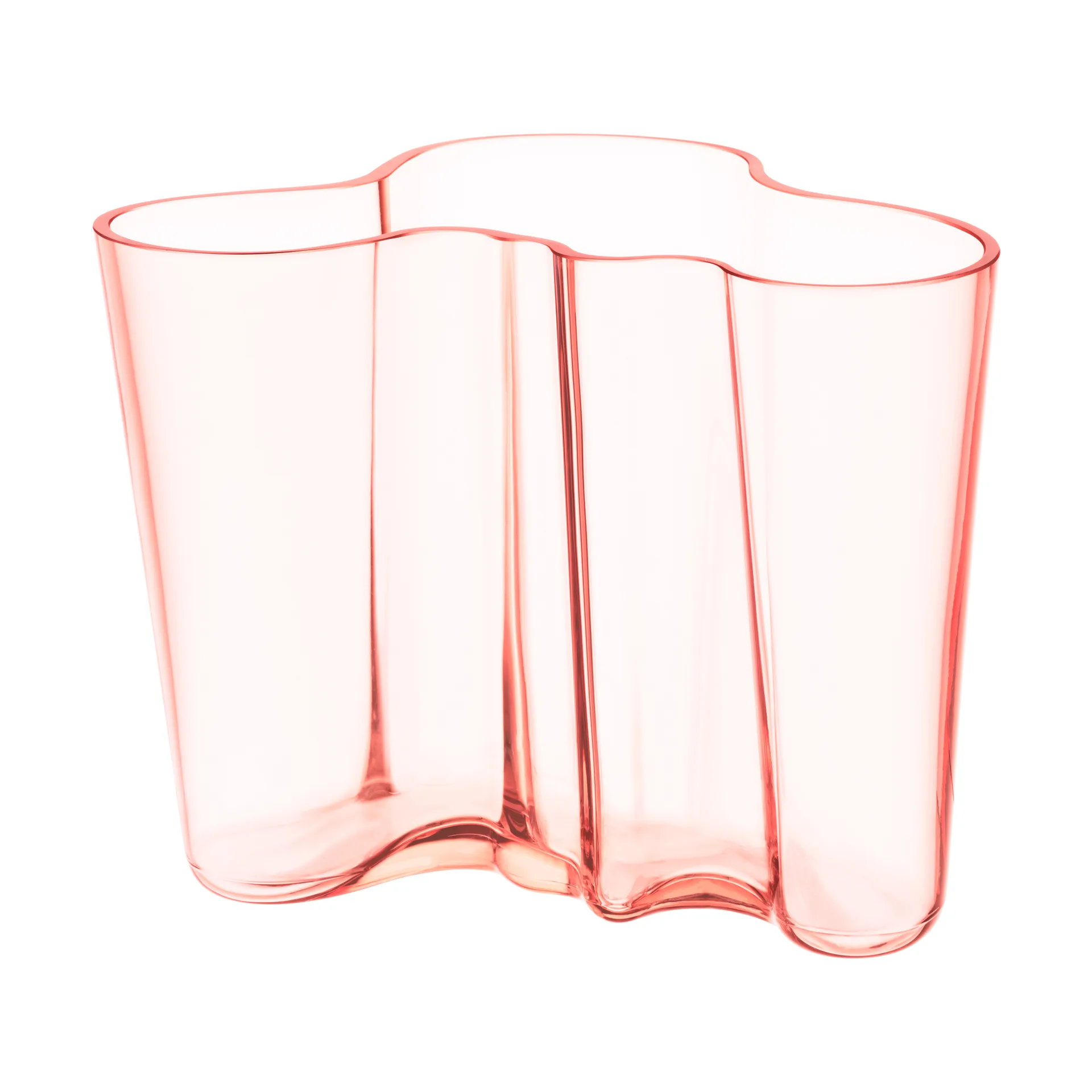 Alvar Aalto vaas zalmroze, 160 mm. Iittala