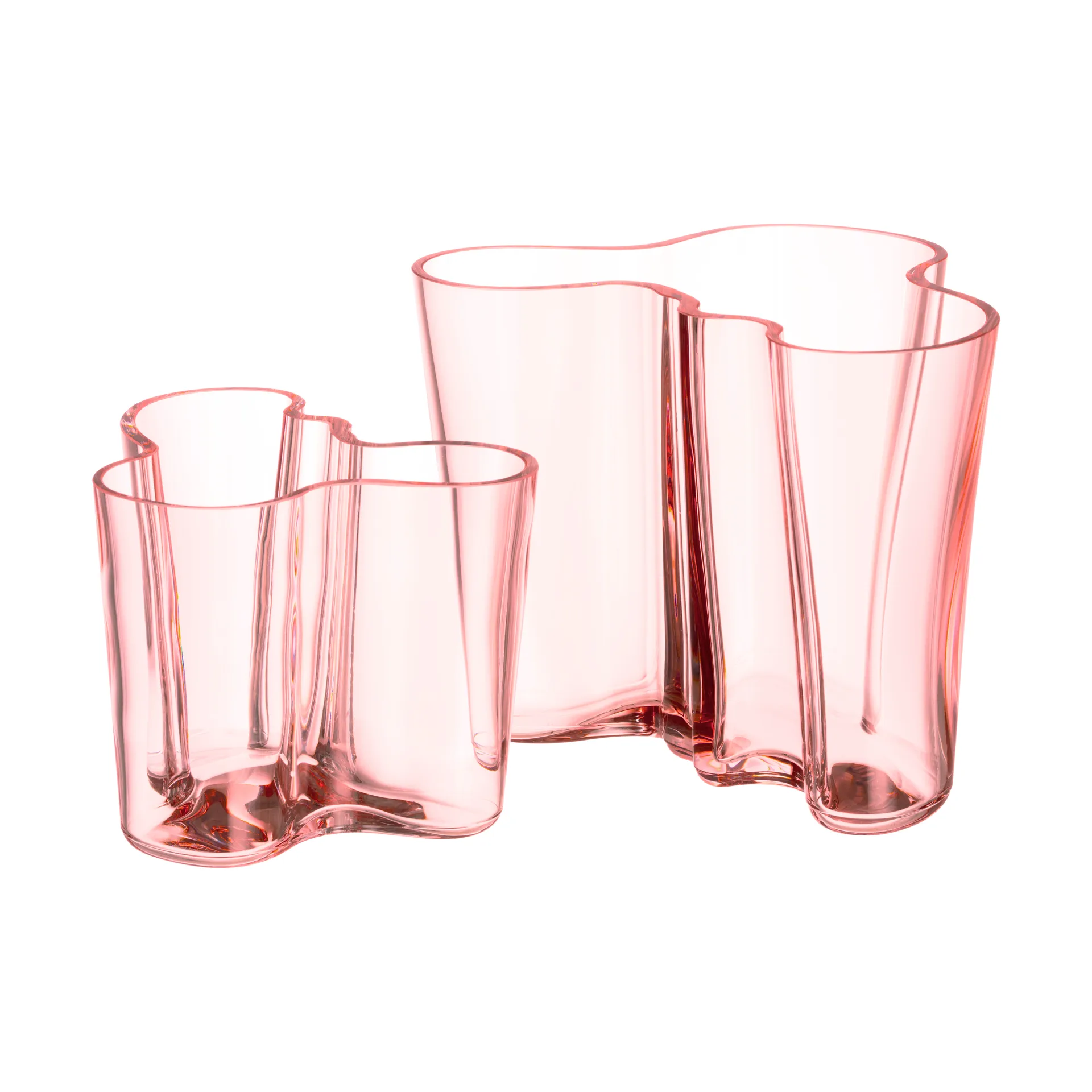 Alvar Aalto vaas zalmroze, 160 mm. Iittala