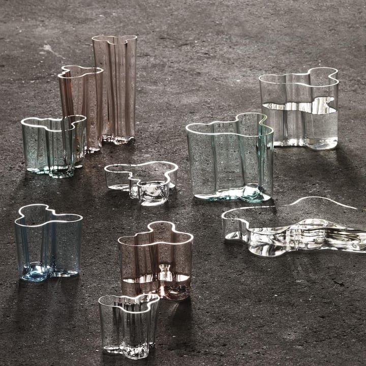 Alvar Aalto vaas zalmroze, 160 mm. Iittala