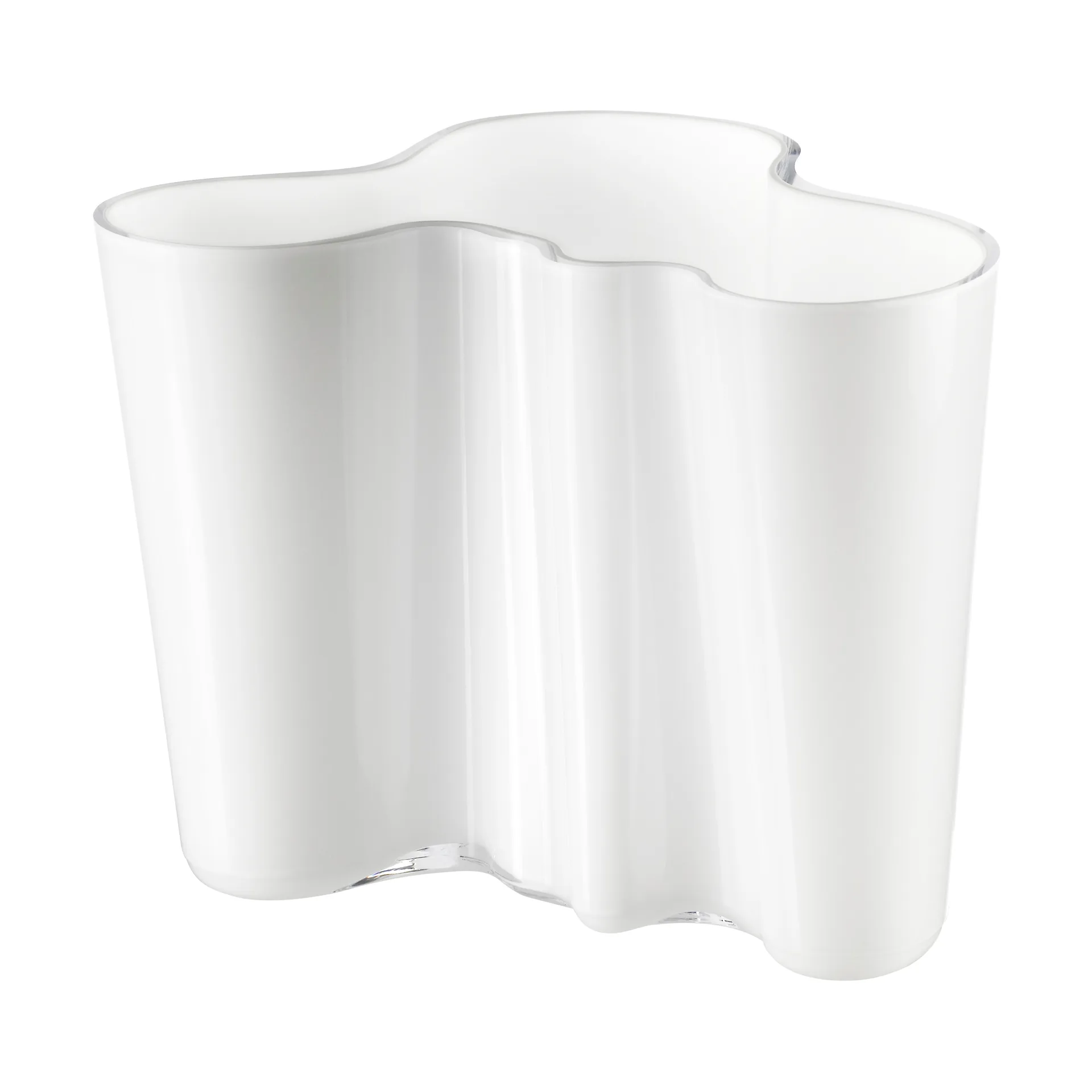 Alvar Aalto vase opaalwit, 160 mm. Iittala