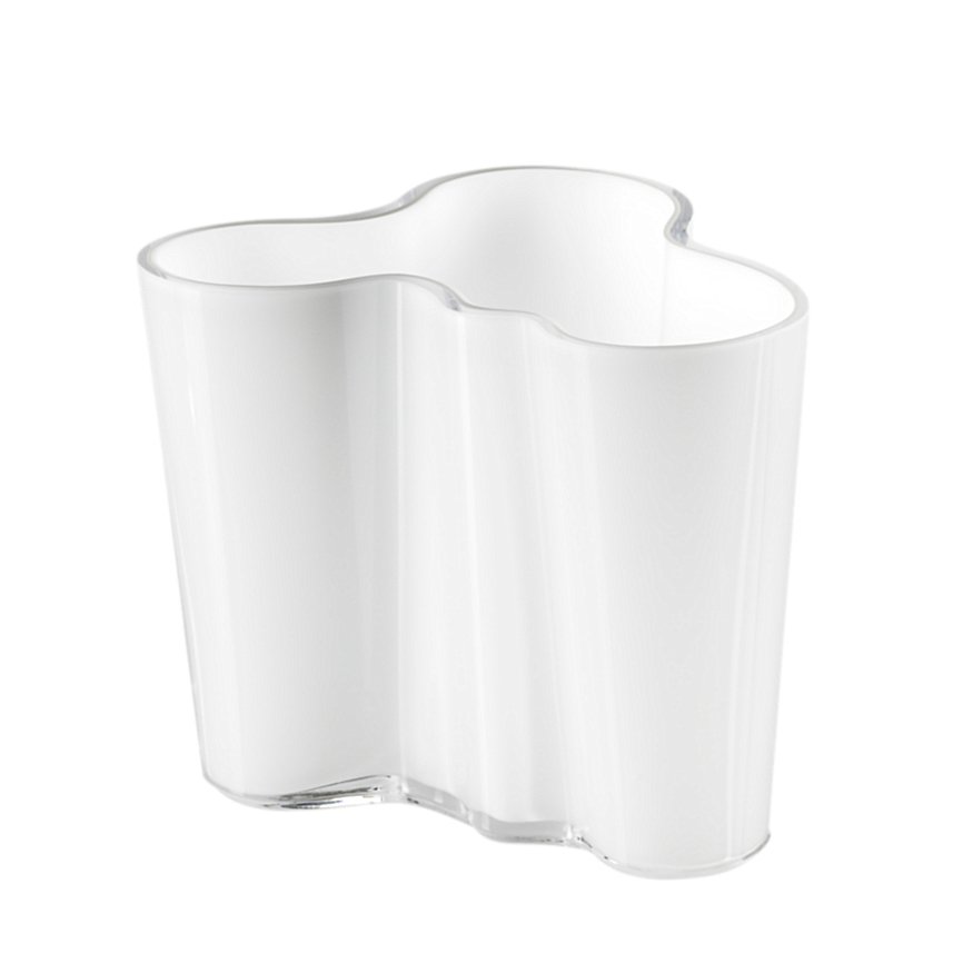 Iittala Alvar Aalto vase opaalwit 95 mm.