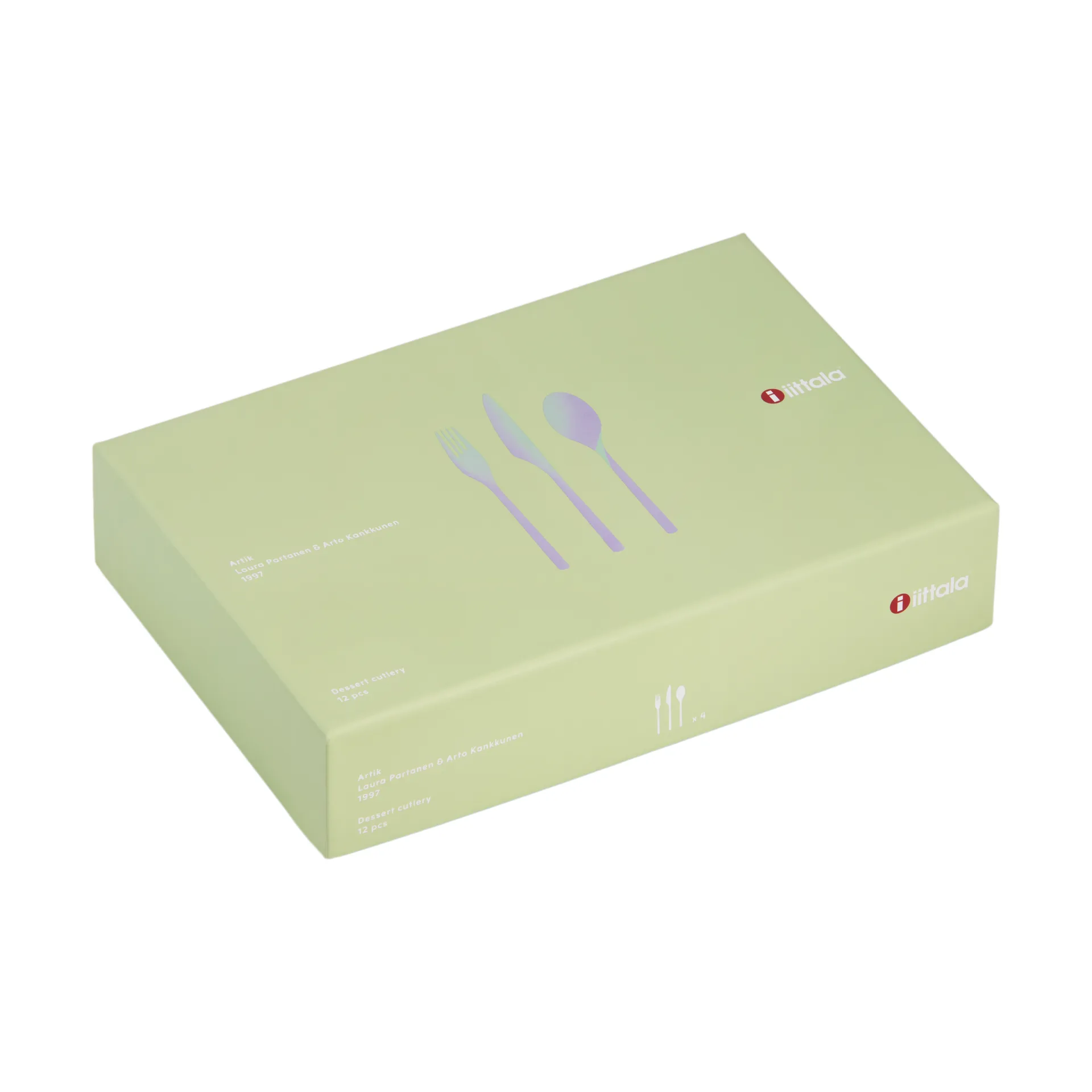 Artik dessertbestek geschenkdoos 12 delen, Blank Iittala