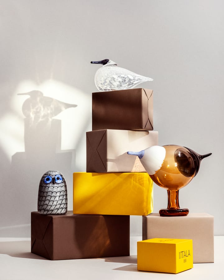 Birds by Toikka kleine uil, Grijs Iittala