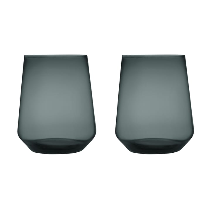 Essence glas 2-pack - Donkergrijs - Iittala