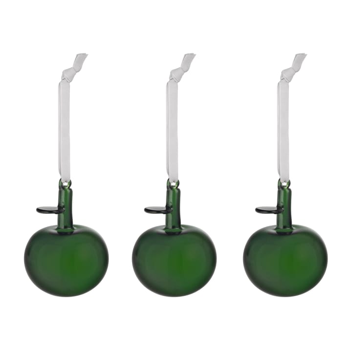 Iittala glazen appel 3-pack - Groen - Iittala