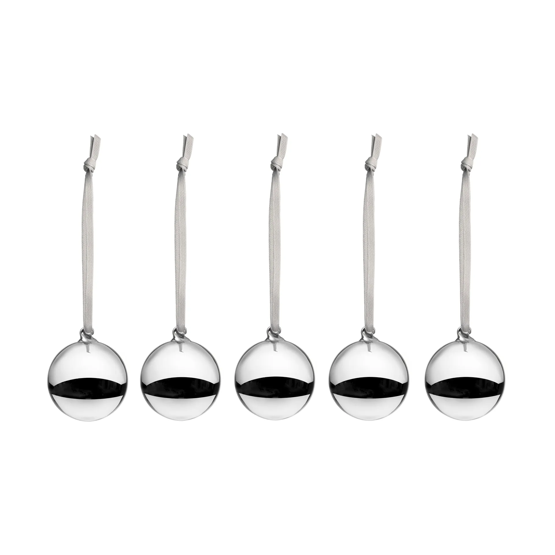 Iittala glazen bol Ø4 cm 5-pack, Zilverkleurig Iittala