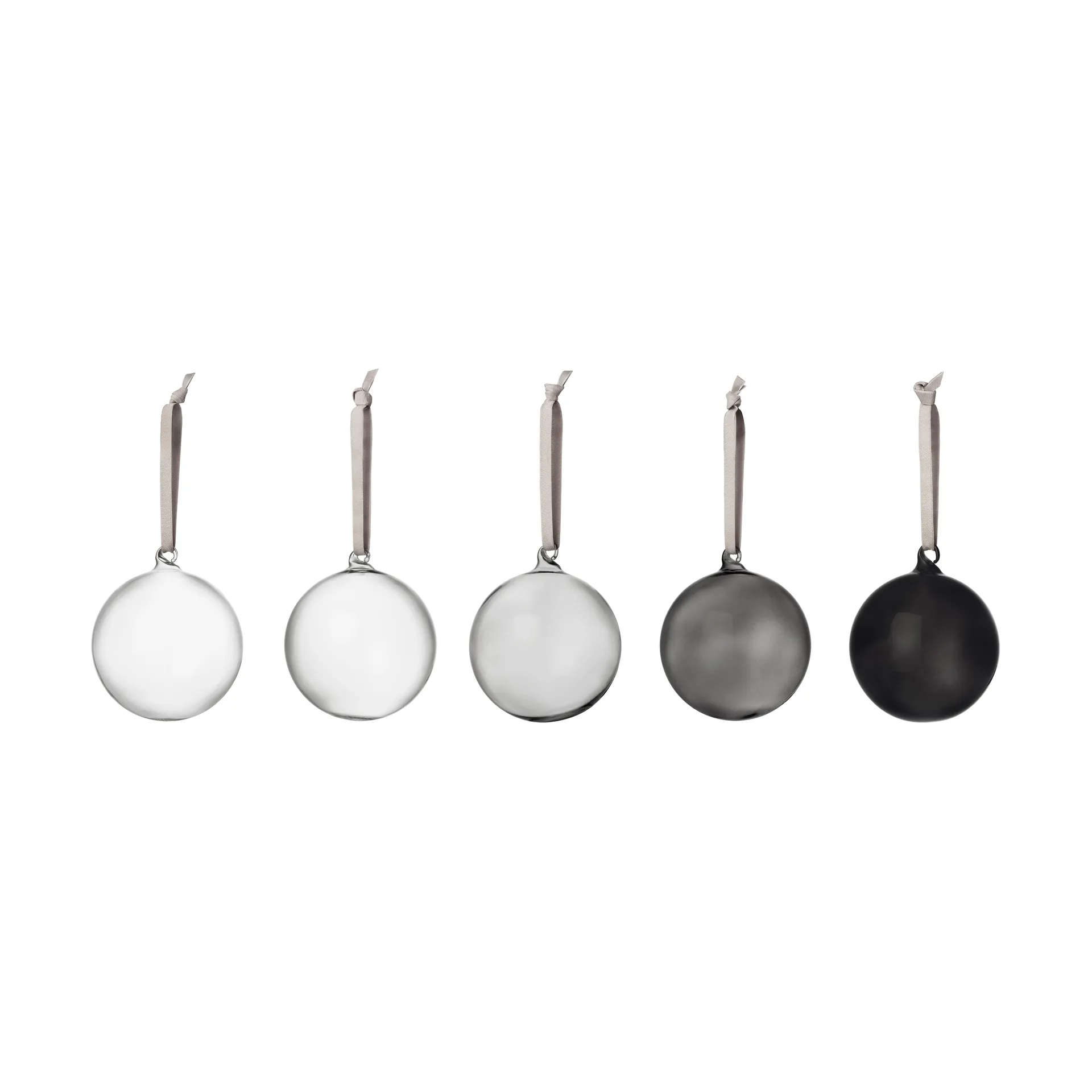 Iittala glazen bol Ø8 cm 5-pack, Grijs Iittala