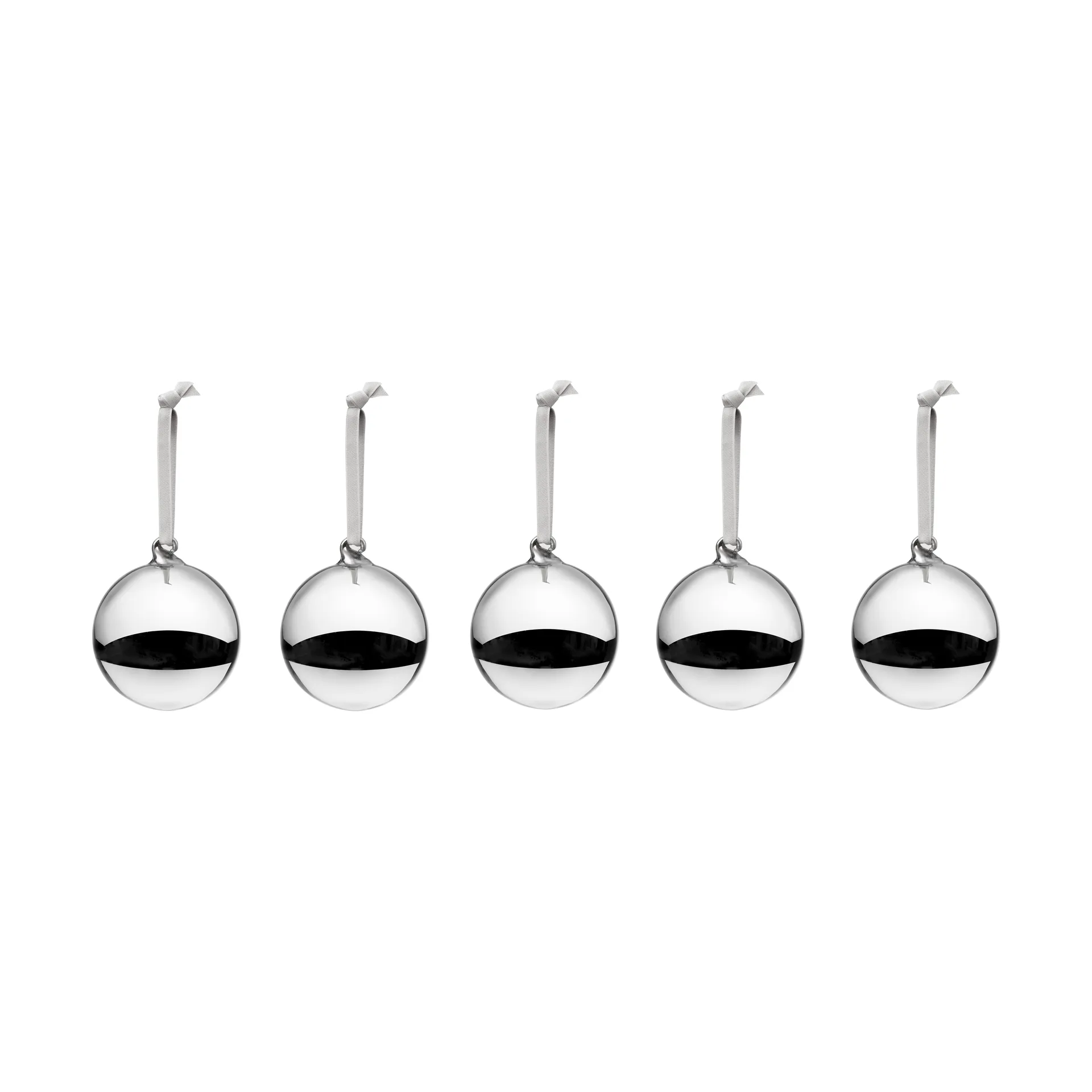 Iittala glazen bol Ø8 cm 5-pack, Zilverkleurig Iittala