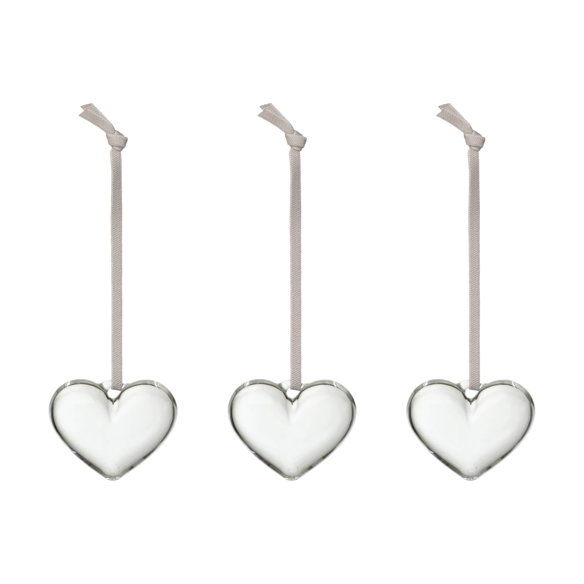 Iittala glazen hart, Helder, 5 cm, 3-pack Iittala