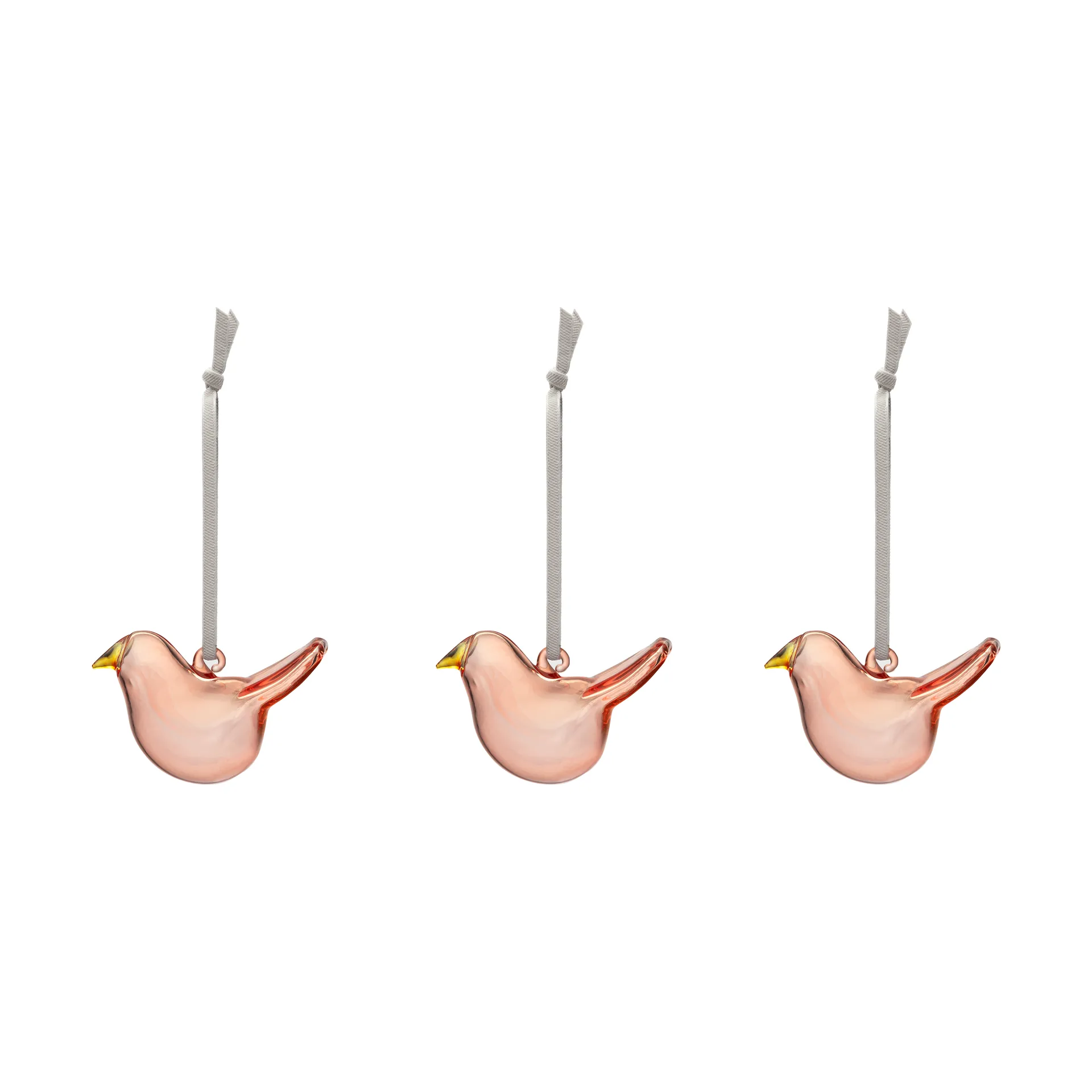 Iittala glazen vogel 3-pack, Roze Iittala