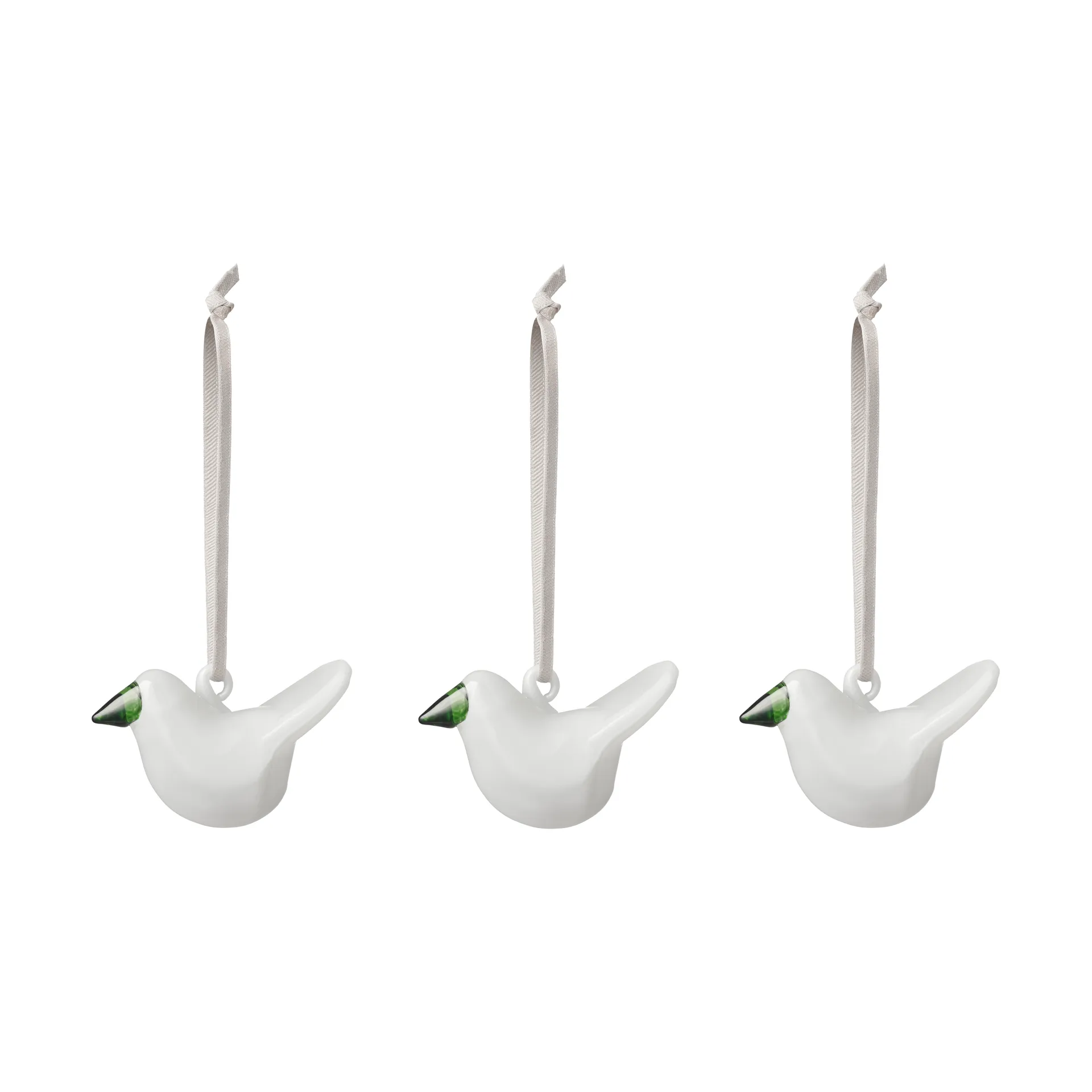 Iittala glazen vogel 3-pack, Wit Iittala