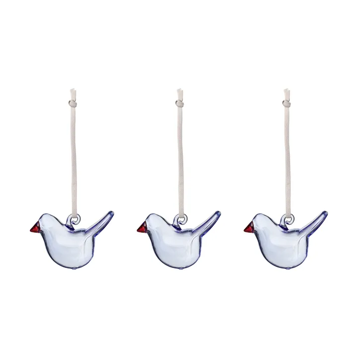Iittala glazen vogel - Helderblauw, mini, 3-pack - Iittala