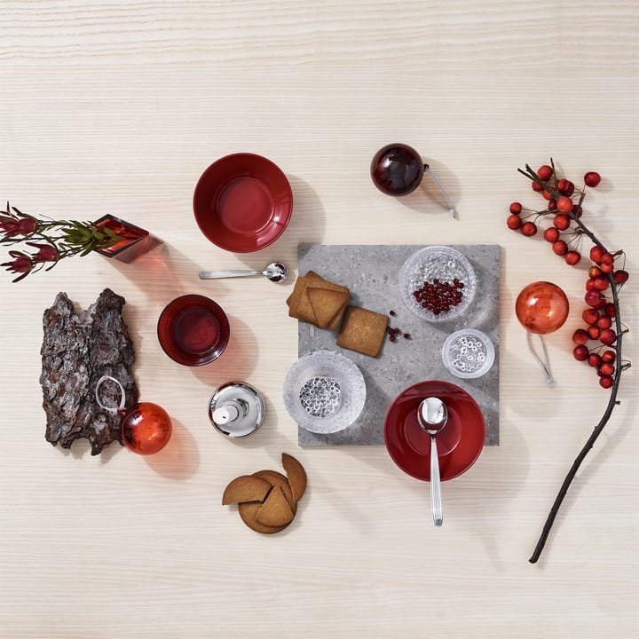 Iittala kerstbal glas 80 mm 5-pack, Rood Iittala