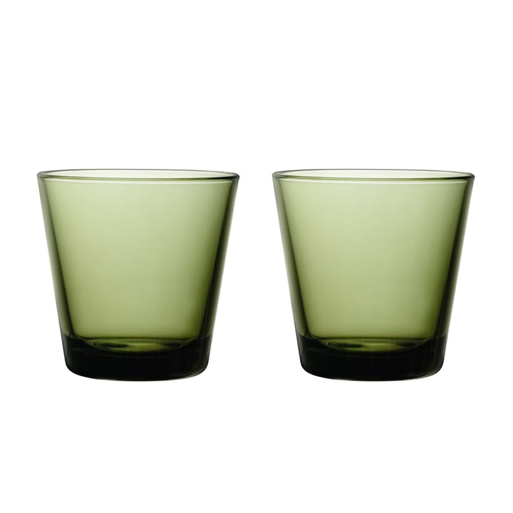 Kartio drinkglazen 21 cl 2-pack, mosgroen (groen) Iittala