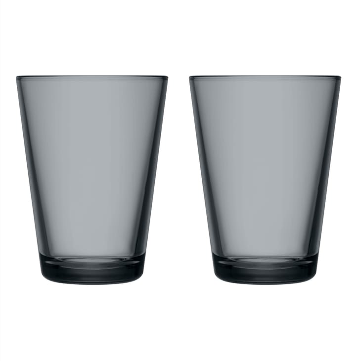 Kartio drinkglazen 40 cl 2-pack - Donkergrijs - Iittala