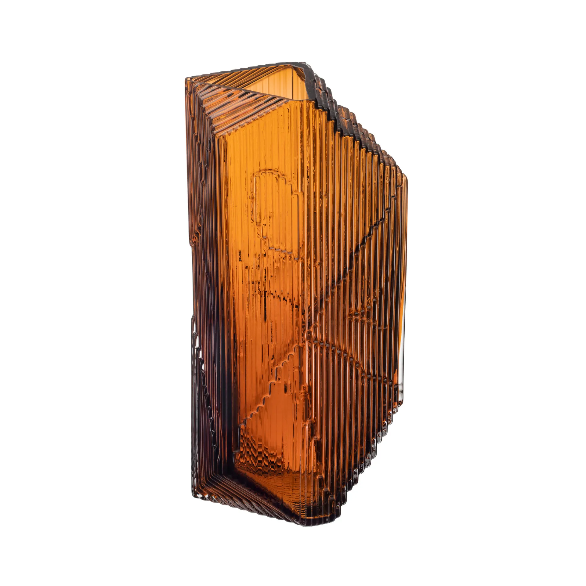Kartta glazen sculptuur 33 cm, Koper Iittala