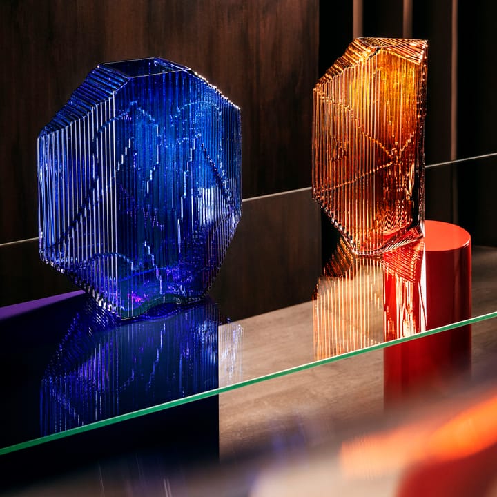 Kartta glazen sculptuur 33,5 cm, Ultramarineblauw Iittala
