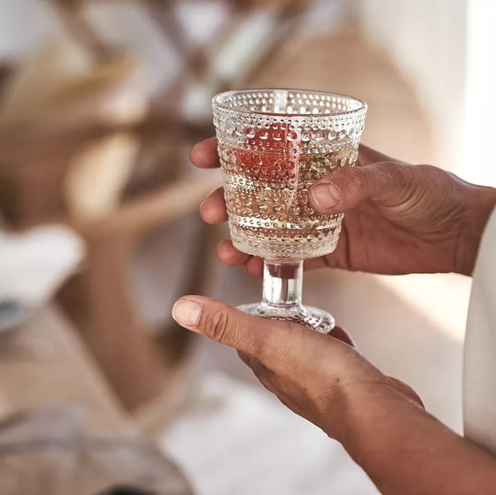 Kastehelmi drinkglas op voet 26 cl 4-pack - Helder - Iittala
