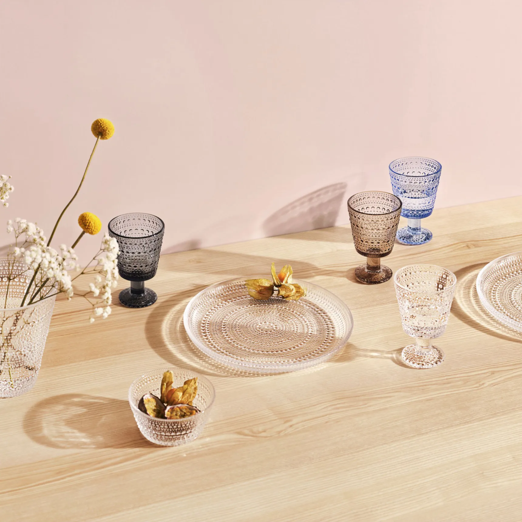 Kastehelmi drinkglas op voet 26 cl 4-pack, Helder Iittala