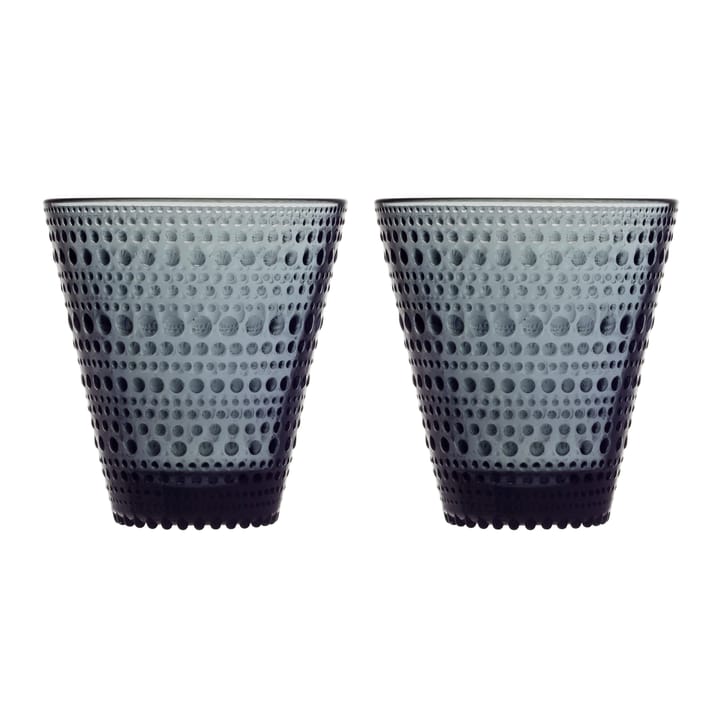 Kastehelmi glas 30 cl, 2-pack - Donkergrijs - Iittala