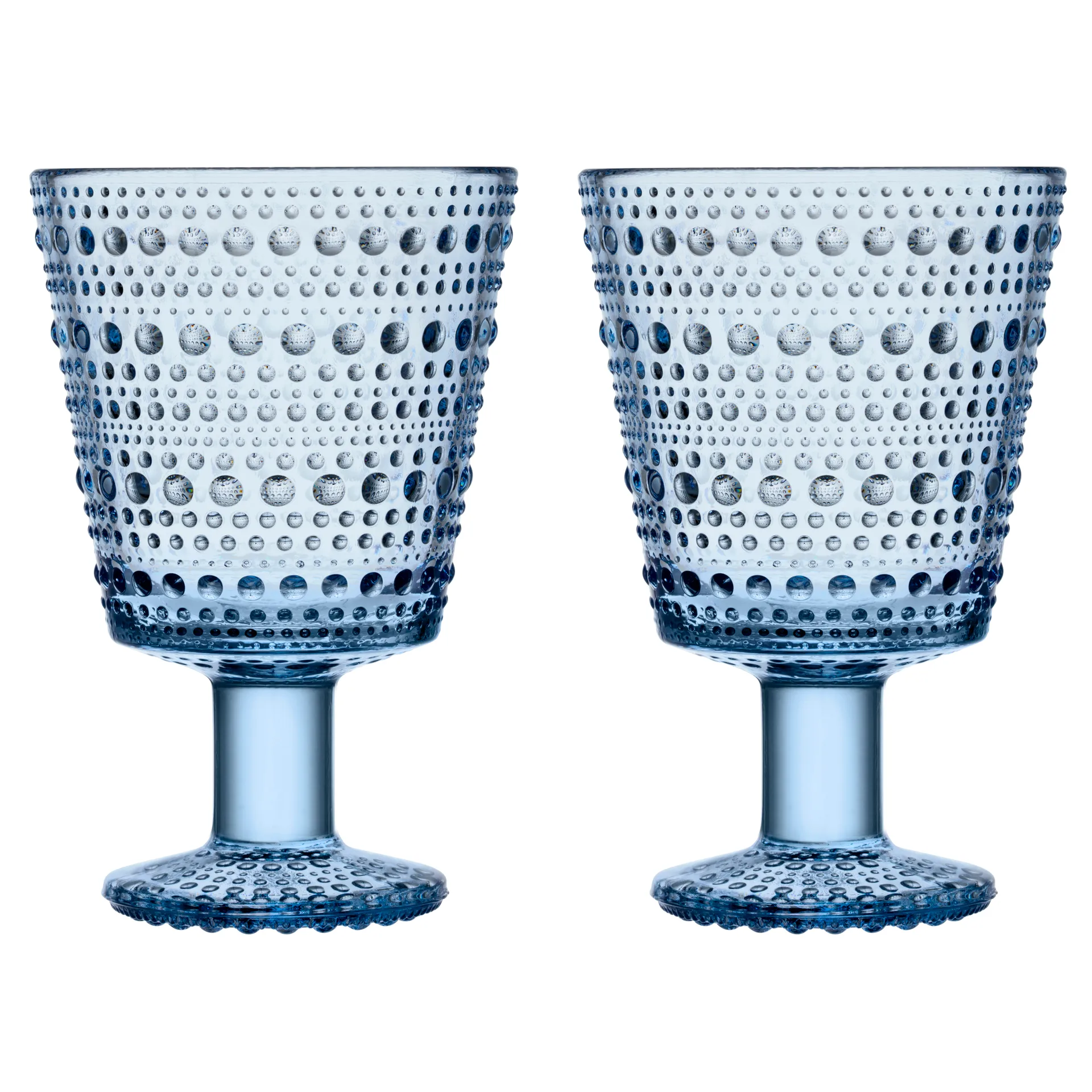 Kastehelmi glas op voet 26cl 2-pack, Aqua Iittala
