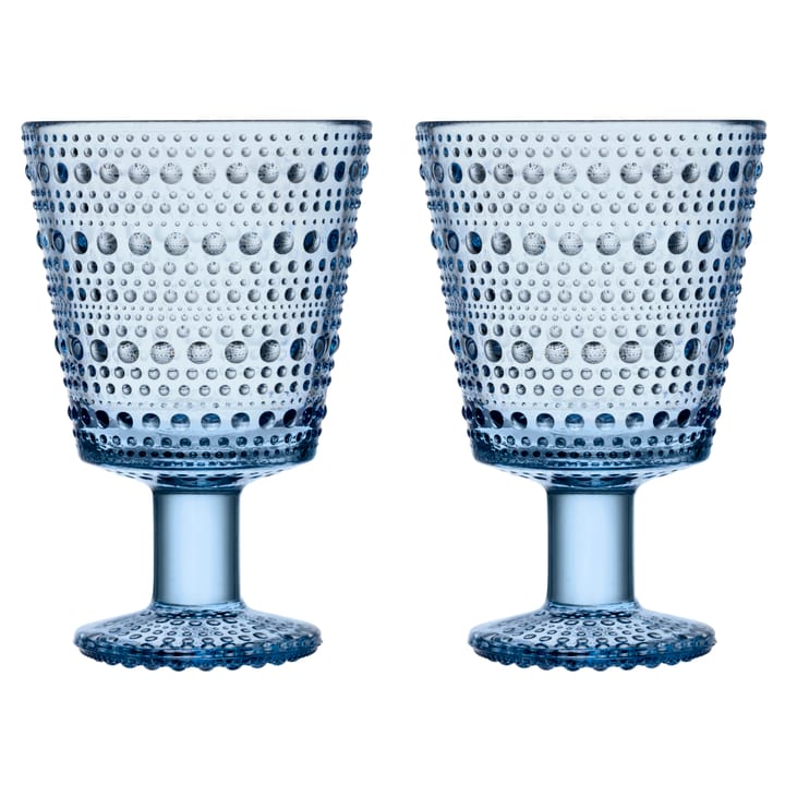 Kastehelmi glas op voet 26cl 2-pack - Aqua - Iittala