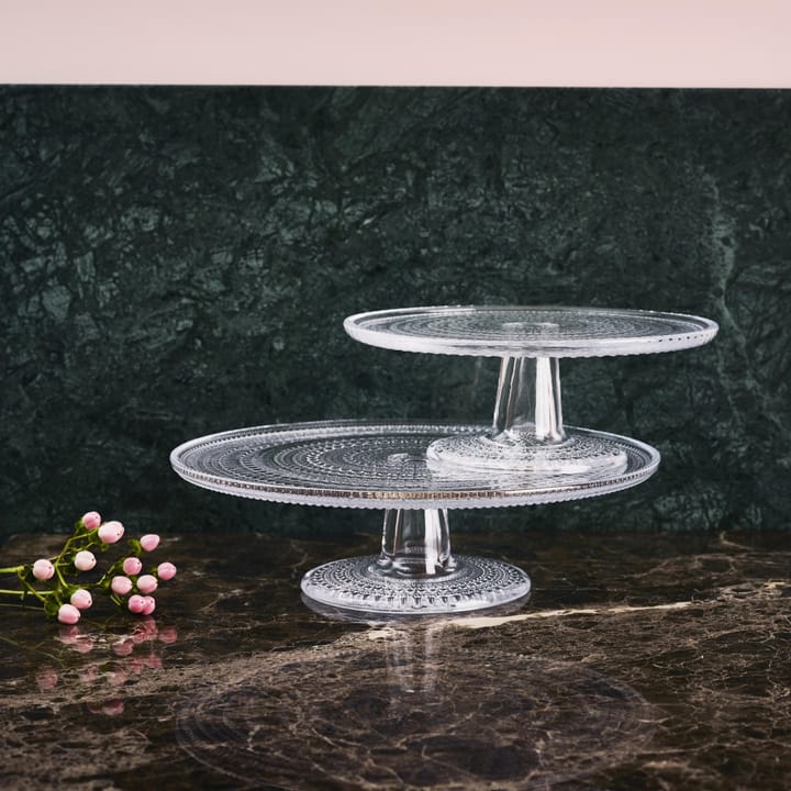 Kastehelmi taartstandaard klein, helder Iittala