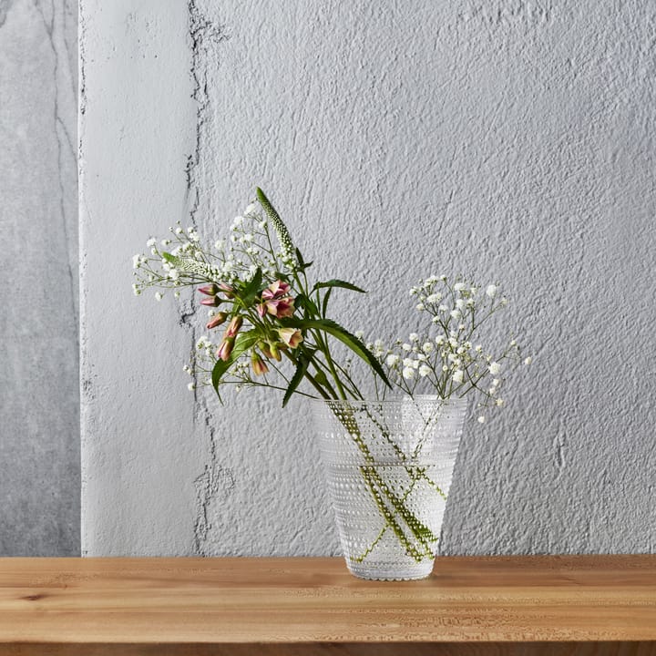 Kastehelmi vaas, clear (helder) Iittala