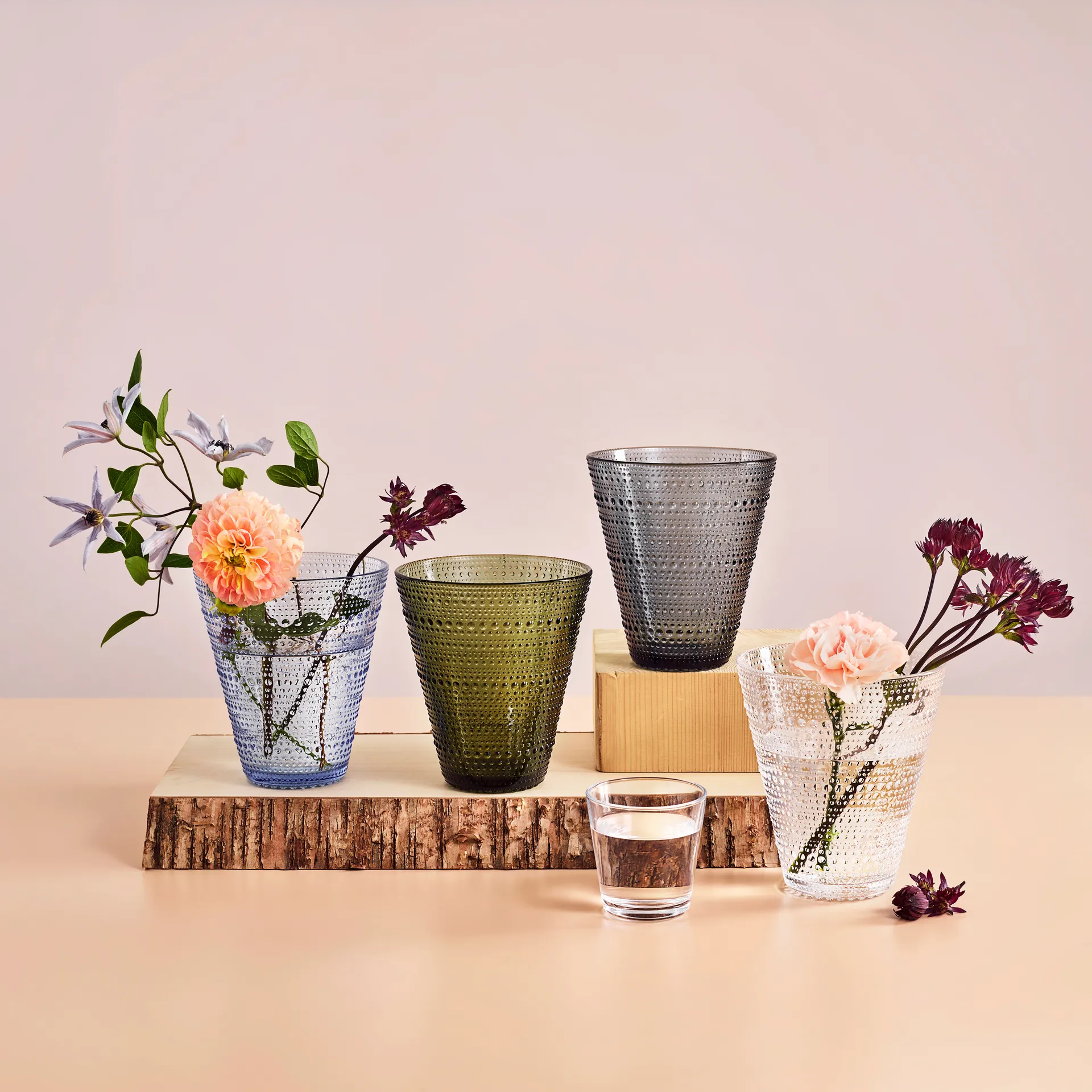 Kastehelmi vaas, clear (helder) Iittala