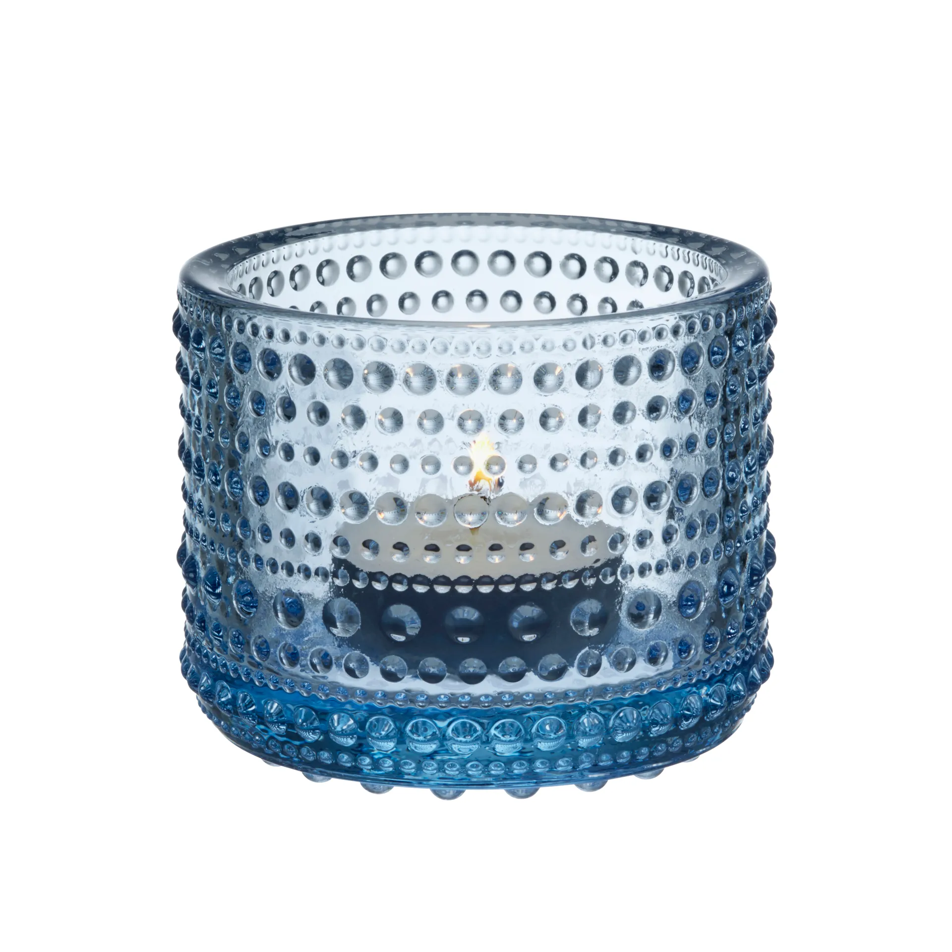 Kastehelmi waxinelichthouder, Aqua (blauw) Iittala