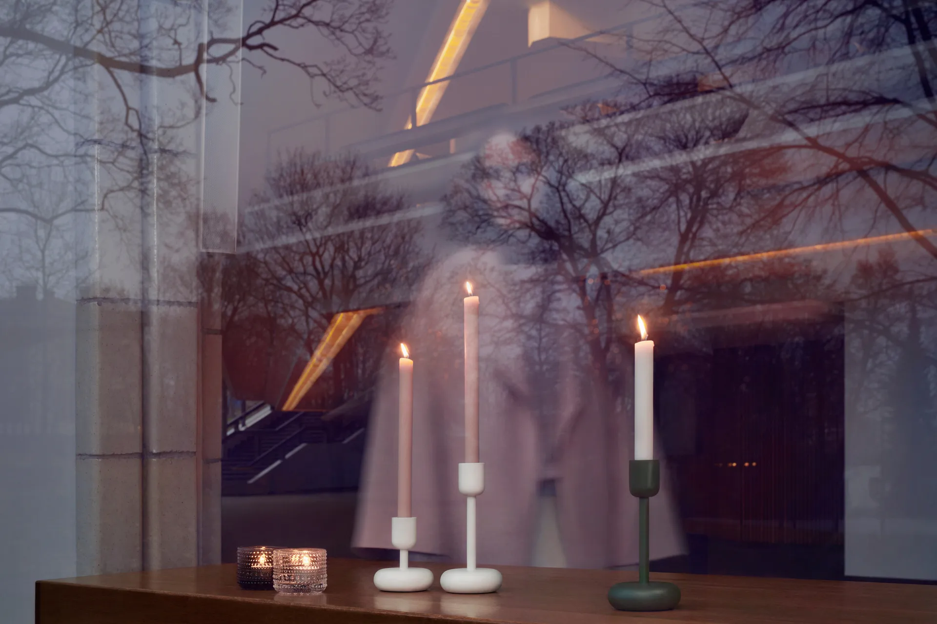 Kastehelmi waxinelichthouder, clear (helder) Iittala