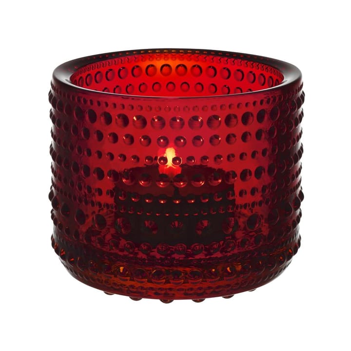 Kastehelmi waxinelichthouder - Cranberry - Iittala