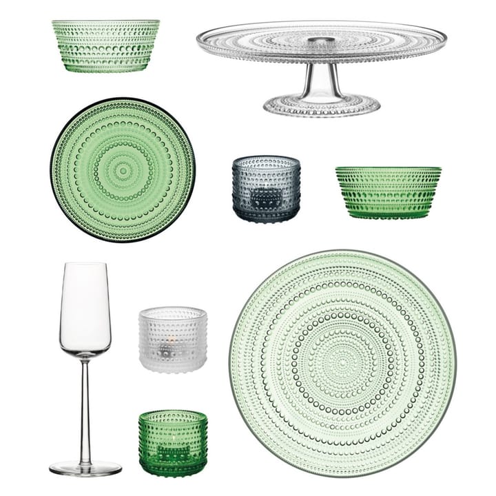 Kastehelmi waxinelichthouder, frosted (matglas) Iittala